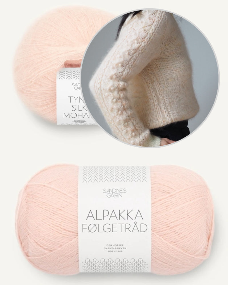 Tea of Heaven Sweater von Joanna Ang mit Alpakka Folgetrad und Tynn Silk Mohair von Sandnes Garn 14