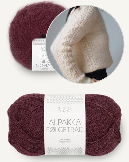 Tea of Heaven Sweater von Joanna Ang mit Alpakka Folgetrad und Tynn Silk Mohair von Sandnes Garn 16