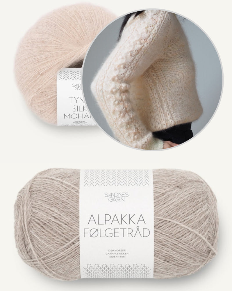 Tea of Heaven Sweater von Joanna Ang mit Alpakka Folgetrad und Tynn Silk Mohair von Sandnes Garn 11