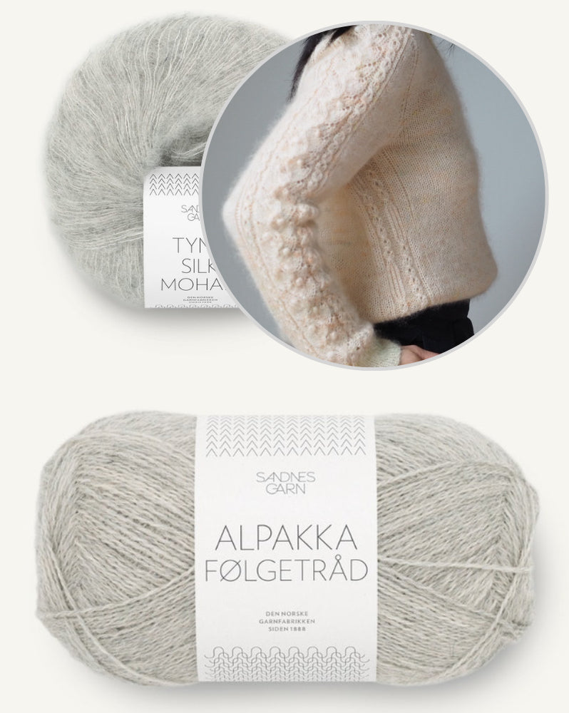 Tea of Heaven Sweater von Joanna Ang mit Alpakka Folgetrad und Tynn Silk Mohair von Sandnes Garn 10