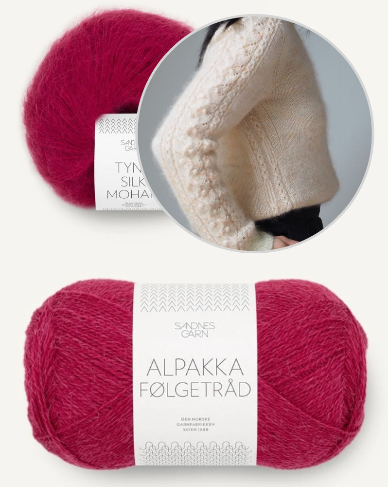 Tea of Heaven Sweater von Joanna Ang mit Alpakka Folgetrad und Tynn Silk Mohair von Sandnes Garn 13