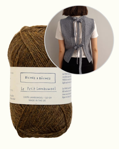 Terra Vest | smukke sløjfer i Le Petit Lambswool fra Biches & Bûches