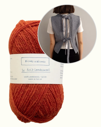 Terra Vest | smukke sløjfer i Le Petit Lambswool fra Biches & Bûches