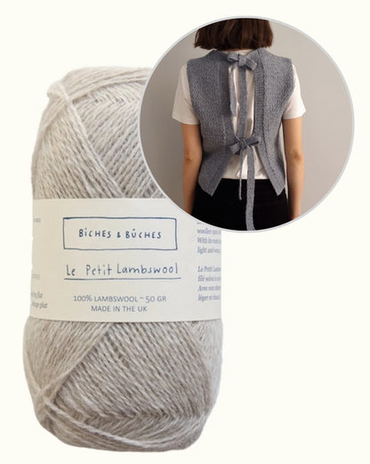 Terra Vest | smukke sløjfer i Le Petit Lambswool fra Biches & Bûches