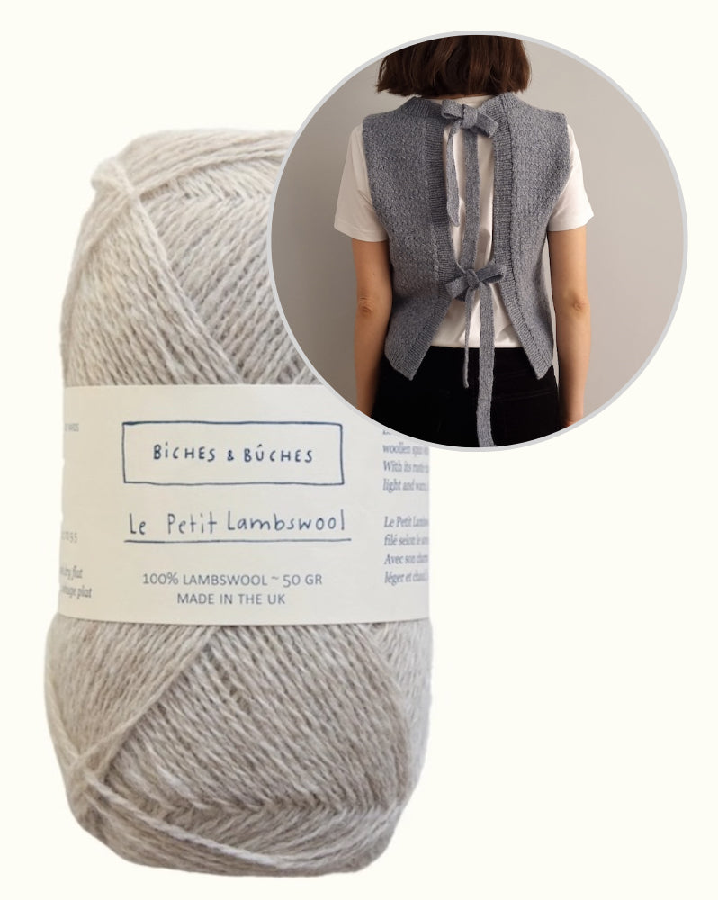 Terra Vest | smukke sløjfer i Le Petit Lambswool fra Biches & Bûches