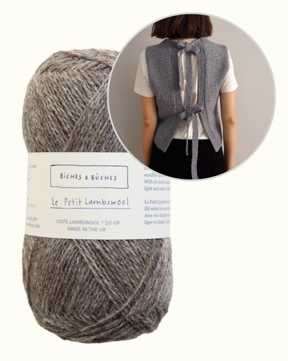 Terra Vest | smukke sløjfer i Le Petit Lambswool fra Biches & Bûches