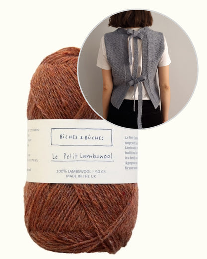 Terra Vest | smukke sløjfer i Le Petit Lambswool fra Biches & Bûches