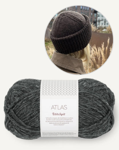 Terrazzo Mütze | mit breitem Rippenbündchen aus Atlas von Sandnes Garn