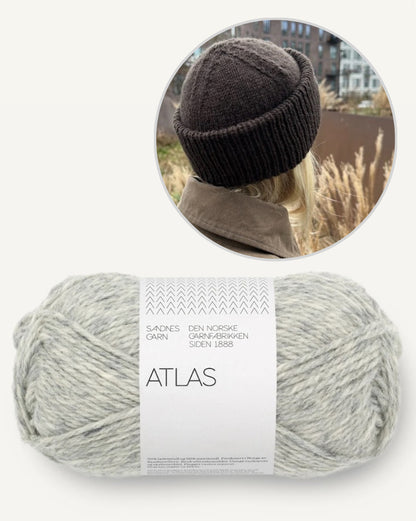 Terrazzo Mütze | mit breitem Rippenbündchen aus Atlas von Sandnes Garn