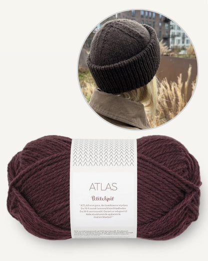 Terrazzo Mütze | mit breitem Rippenbündchen aus Atlas von Sandnes Garn