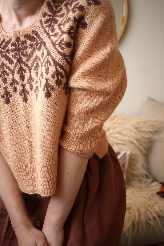 Candelaria Blouse | traditionelles Muster aus Kinu und Sensai von ITO Yarn