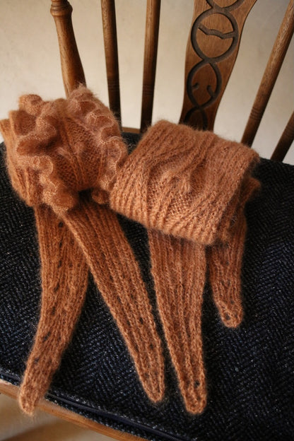 Parnassia šalle | smalks volānu lakats no Biches & Bûches Le Gros un Le Petit Silk & Mohair dzijas