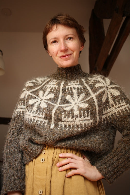 Yardana Pullover | Blüten Norweger mit Plötulopi von Lopi Island