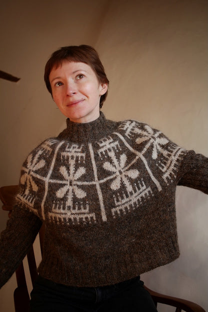 Yardana Pullover | Blüten Norweger mit Plötulopi von Lopi Island