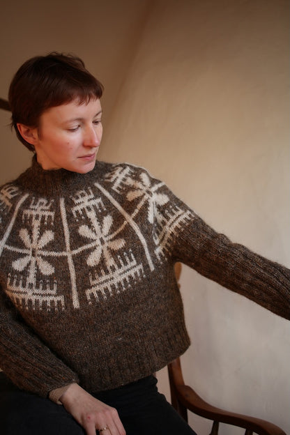 Yardana Pullover | Blüten Norweger mit Plötulopi von Lopi Island