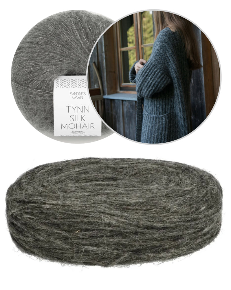 Ulvenknit The Chunkigan mit Plötulopi von Lopi Island und Tynn Silk Mohair von Sandnes Garn 11