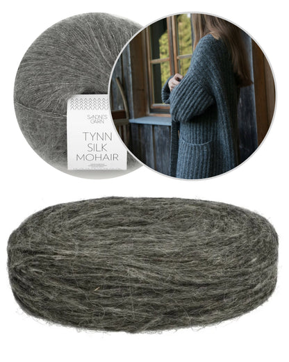 Ulvenknit The Chunkigan mit Plötulopi von Lopi Island und Tynn Silk Mohair von Sandnes Garn 11