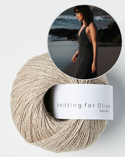 THE GIRL Dress | zarte Silhouette aus Pure Silk von Knitting for Olive
