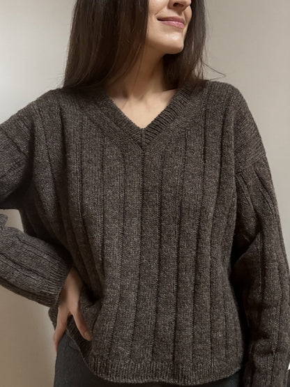 The Boston V-Neck | aus reinem Kaschmir mit Bio Cashmere 6/28 von Pascuali