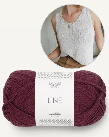 Paula-m Thea Top mit Line von Sandnes Garn 17