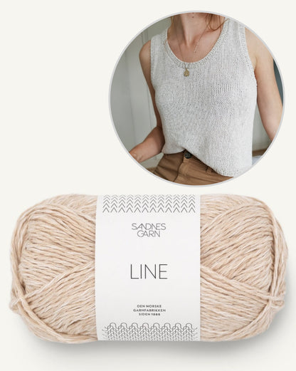 Paula-m Thea Top mit Line von Sandnes Garn 12