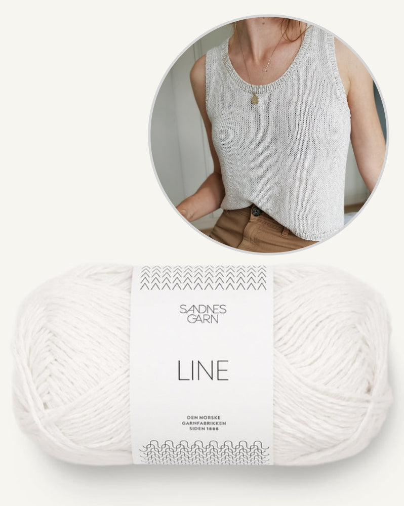 Paula-m Thea Top mit Line von Sandnes Garn 10