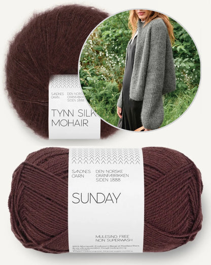 Tia Zipper Jacket | zetilos cool aus Sunday und Tynn Silk Mohair von Sandnes - 2507 DIY