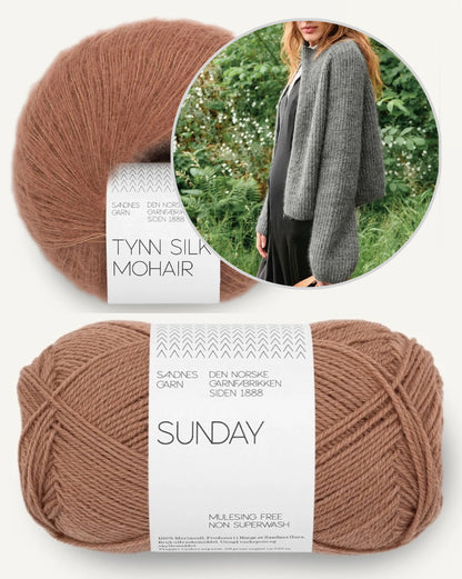 Tia Zipper Jacket | zetilos cool aus Sunday und Tynn Silk Mohair von Sandnes - 2507 DIY