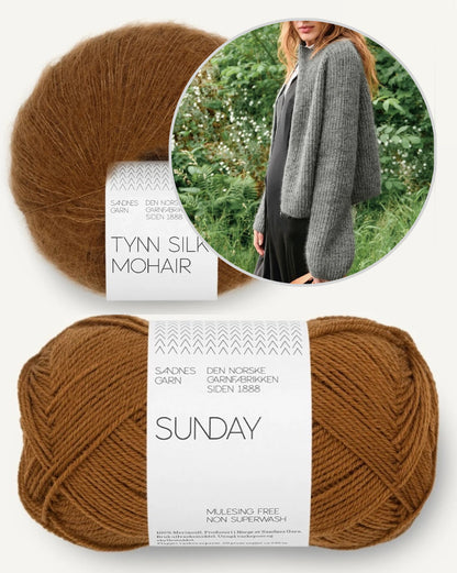Tia Zipper Jacket | zetilos cool aus Sunday und Tynn Silk Mohair von Sandnes - 2507 DIY