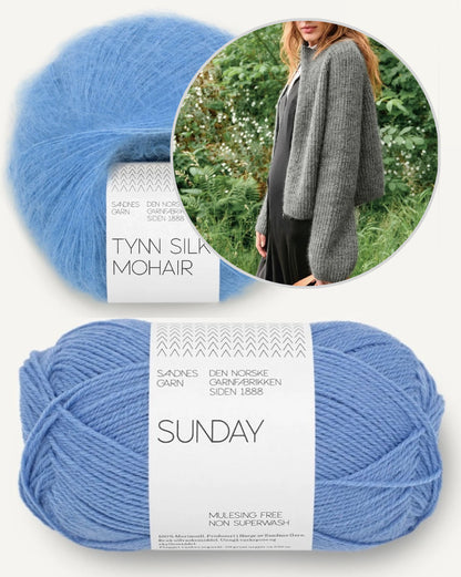Tia Zipper Jacket | zetilos cool aus Sunday und Tynn Silk Mohair von Sandnes - 2507 DIY