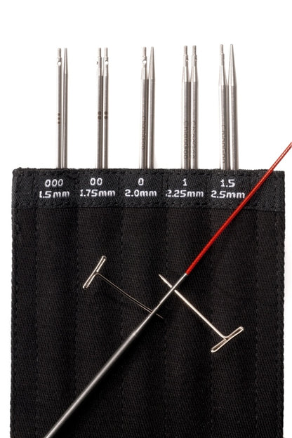 Needle set Mini Twist Red Lace - 10cm 