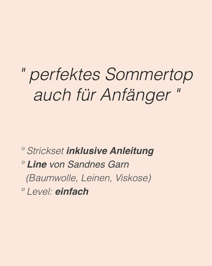 Tipp Top | leichtes Top nicht nur für Anfänger aus Line von Sandnes Garn
