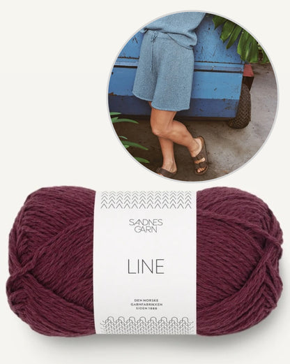 Tiril´s Sommershorts | lässige Shorts aus Line von Sandnes Garn mit Gratisanleitung