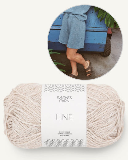 Tiril´s Sommershorts | lässige Shorts aus Line von Sandnes Garn mit Gratisanleitung