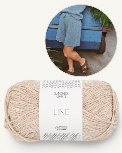Tiril´s Sommershorts | lässige Shorts aus Line von Sandnes Garn mit Gratisanleitung