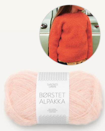 Tiro Sweater Borstet Alpakka Sandnes 2506 | schöner Raglanpullover