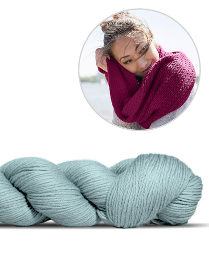Schlauchschal Toco | feines Muster aus Lovely Merino Treat von Rosy Green Wool