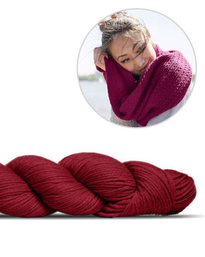 Schlauchschal Toco | feines Muster aus Lovely Merino Treat von Rosy Green Wool