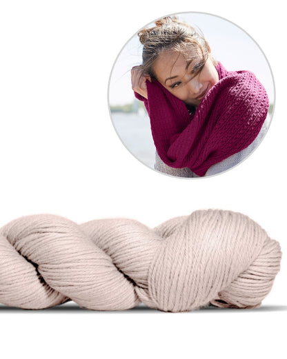 Schlauchschal Toco | feines Muster aus Lovely Merino Treat von Rosy Green Wool