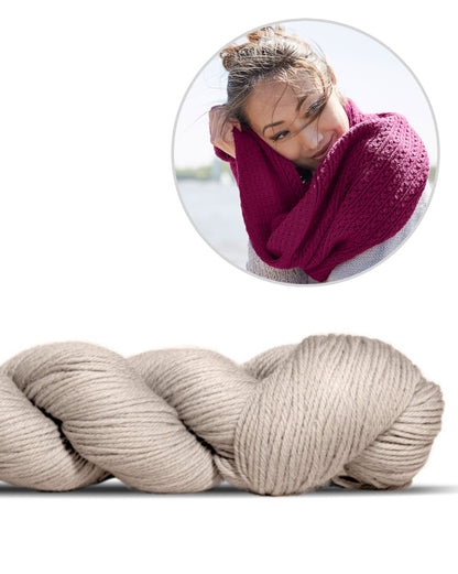 Schlauchschal Toco | feines Muster aus Lovely Merino Treat von Rosy Green Wool