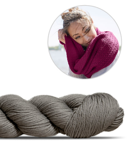 Schlauchschal Toco | feines Muster aus Lovely Merino Treat von Rosy Green Wool