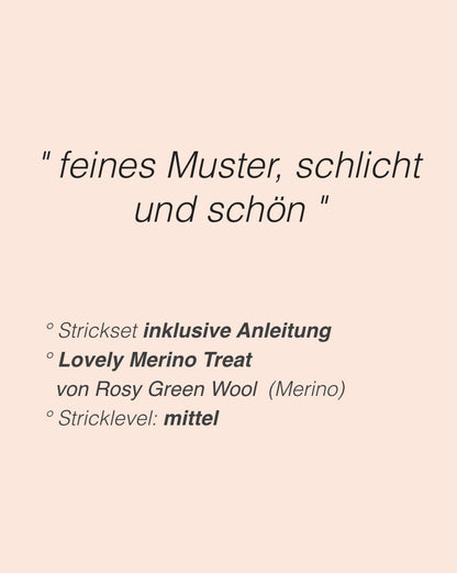 Schlauchschal Toco | feines Muster aus Lovely Merino Treat von Rosy Green Wool