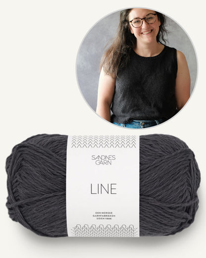 Rebecca Clow Tolsta Tank mit Line von Sandnes Garn 9