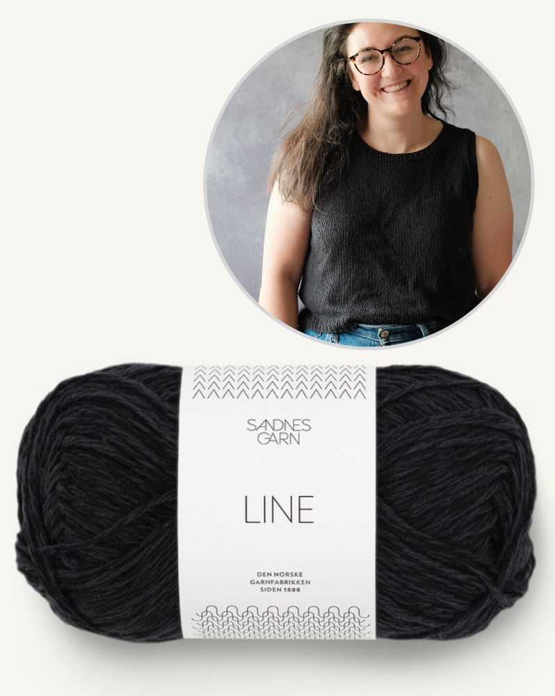 Rebecca Clow Tolsta Tank mit Line von Sandnes Garn 10