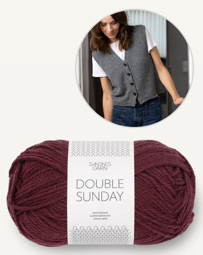 Toni Vest | lässige Weste aus Double Sunday von Sandnes Garn