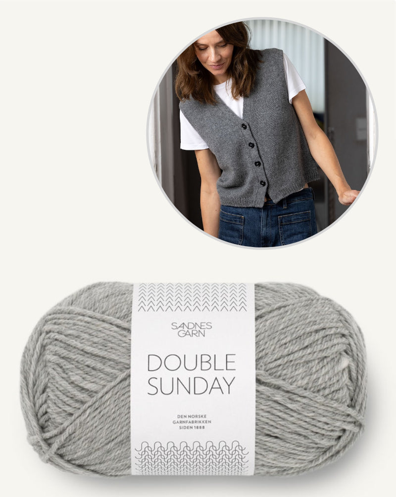 Toni Vest | lässige Weste aus Double Sunday von Sandnes Garn