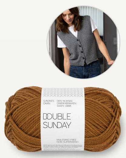 Toni Vest | lässige Weste aus Double Sunday von Sandnes Garn