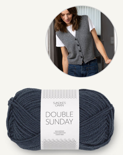 Toni Vest | lässige Weste aus Double Sunday von Sandnes Garn