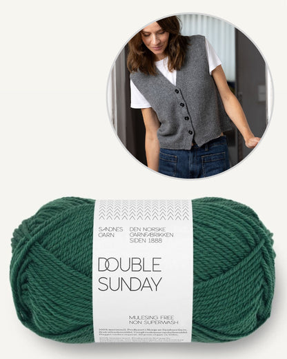 Toni Vest | lässige Weste aus Double Sunday von Sandnes Garn
