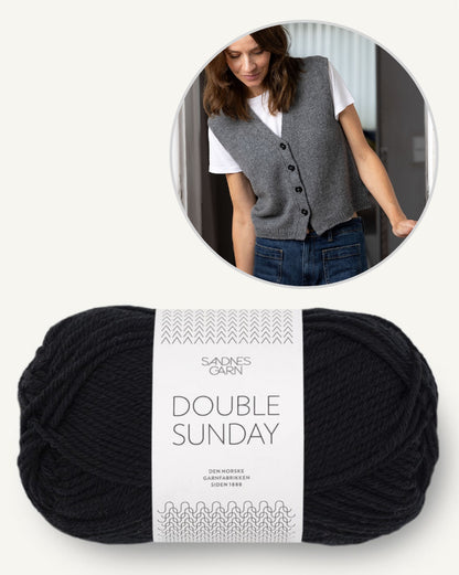 Toni Vest | lässige Weste aus Double Sunday von Sandnes Garn